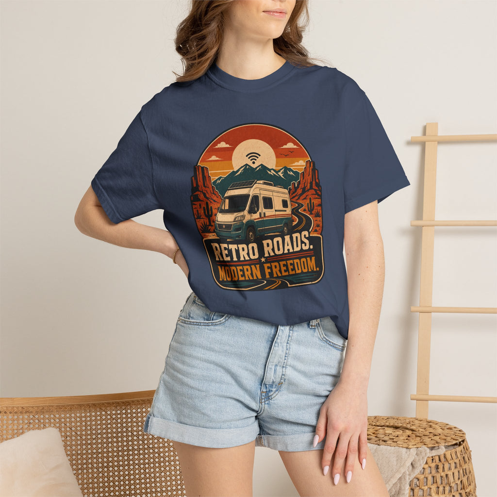 Retro Roads Modern Freedom - T-Shirt