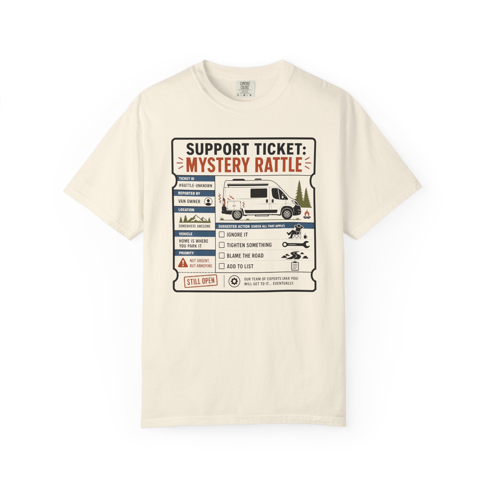 Support Ticket Mystery Rattle - T-Shirt