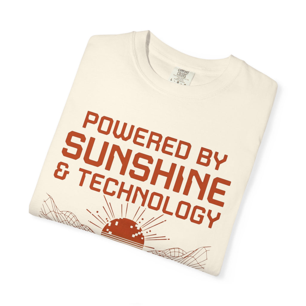 Powered By Sunshine And Technology - T-Shirt