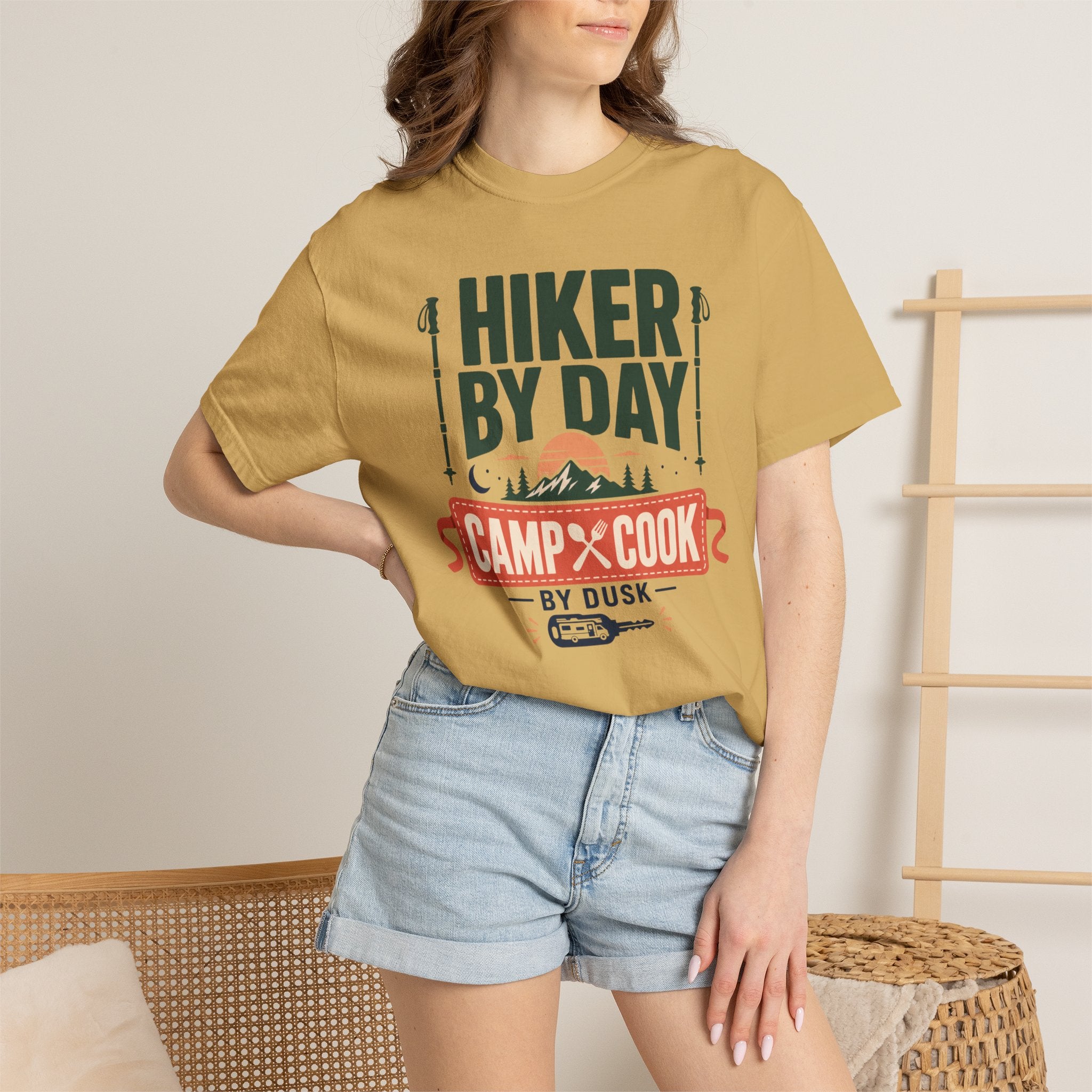 Hiker By Day Camp Cook By Dusk - T-Shirt