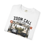 Zoom Call In The Front Mountains In The Back - T-Shirt