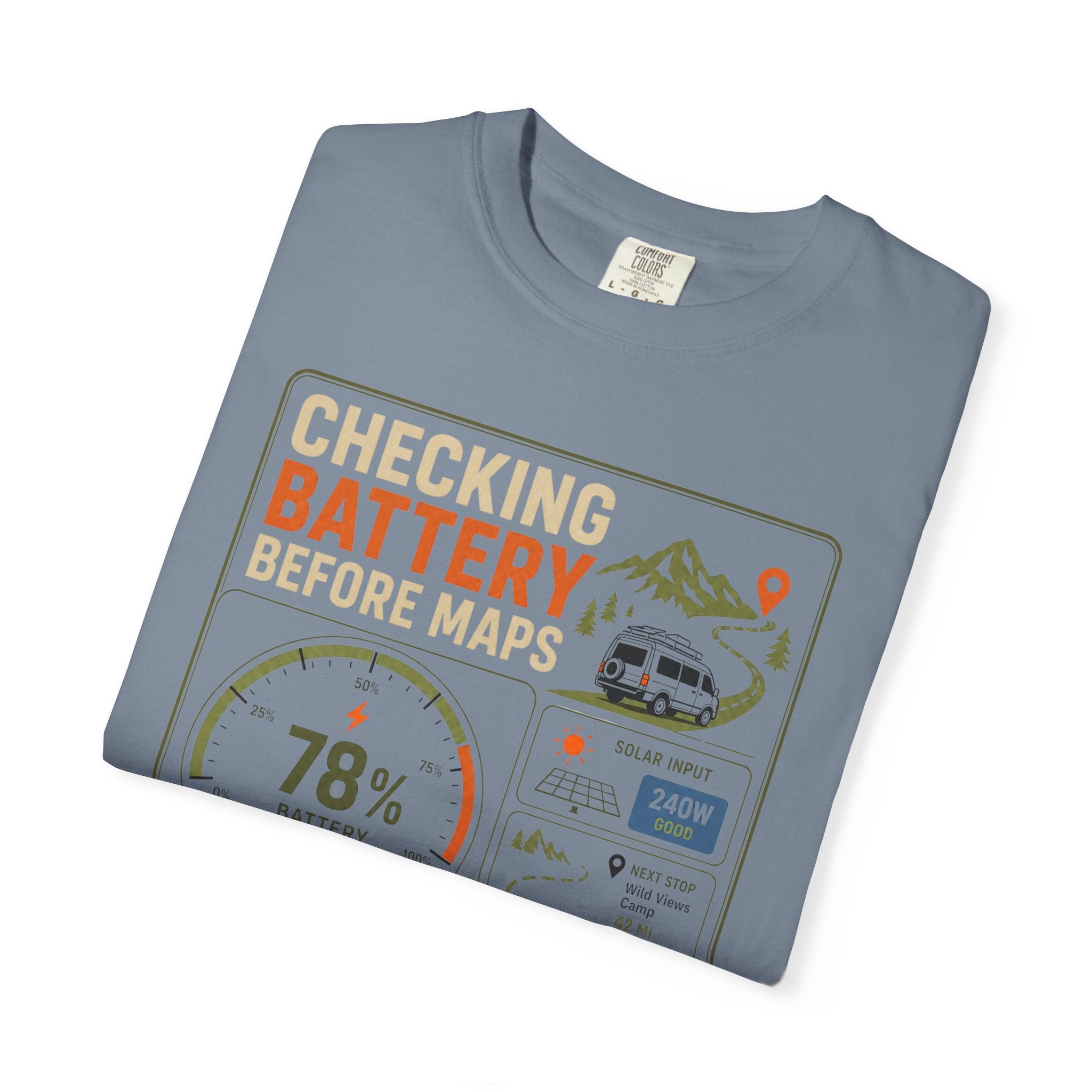 Checking Battery Before Maps - T-Shirt