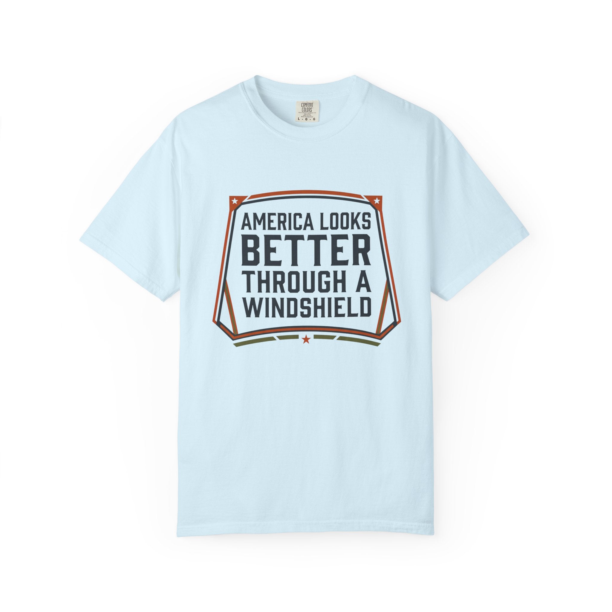 America Looks Better Through A Windshield - T-Shirt