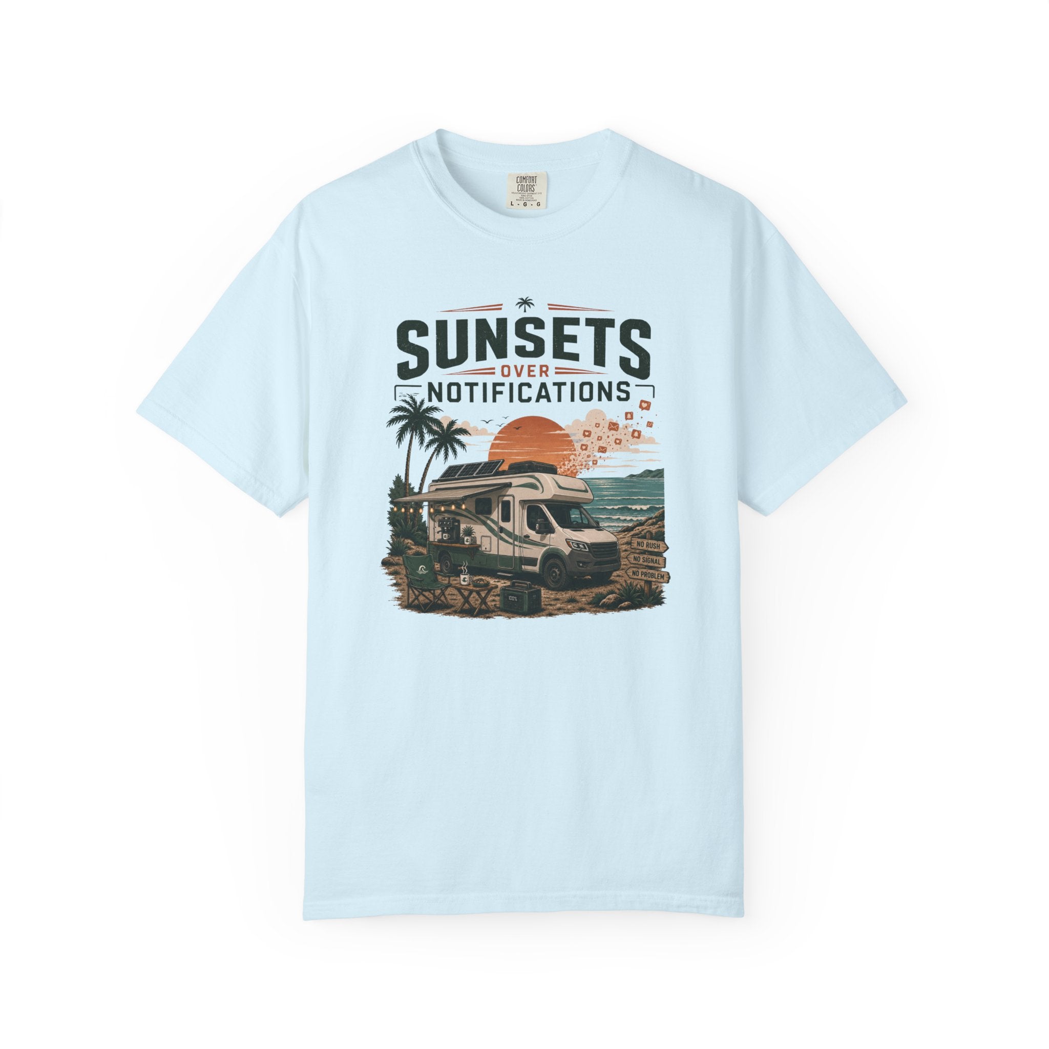 Sunsets Over Notifications - T-Shirt