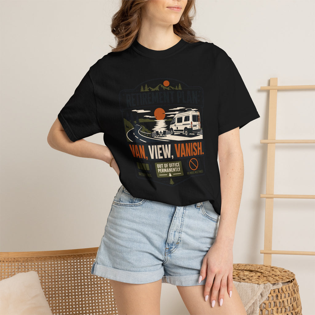 Retirement Plan Van View Vanish - T-Shirt