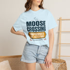 Moose Crossing Improves My Attitude - T-Shirt