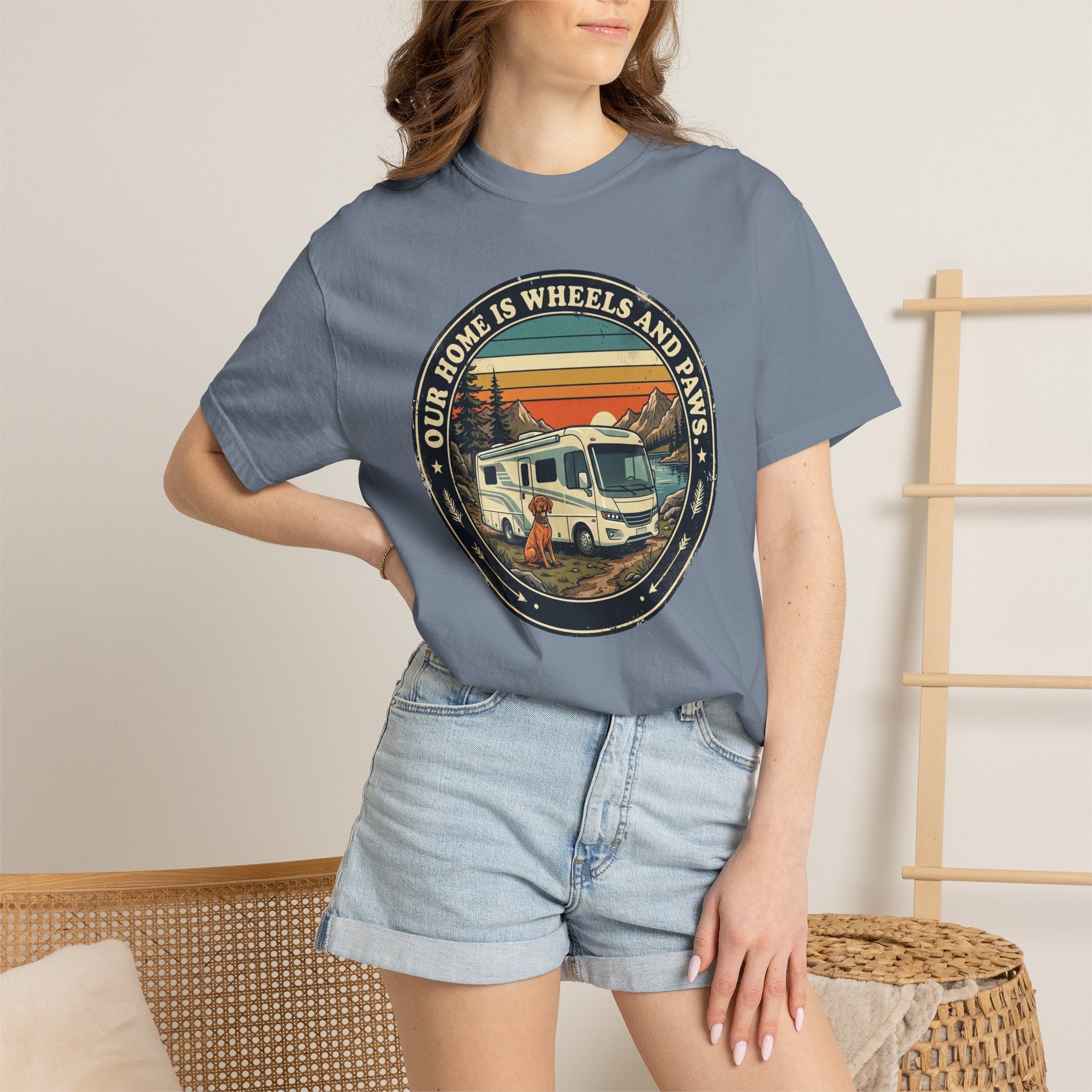 Our Home Is Wheels And Paws - T-Shirt