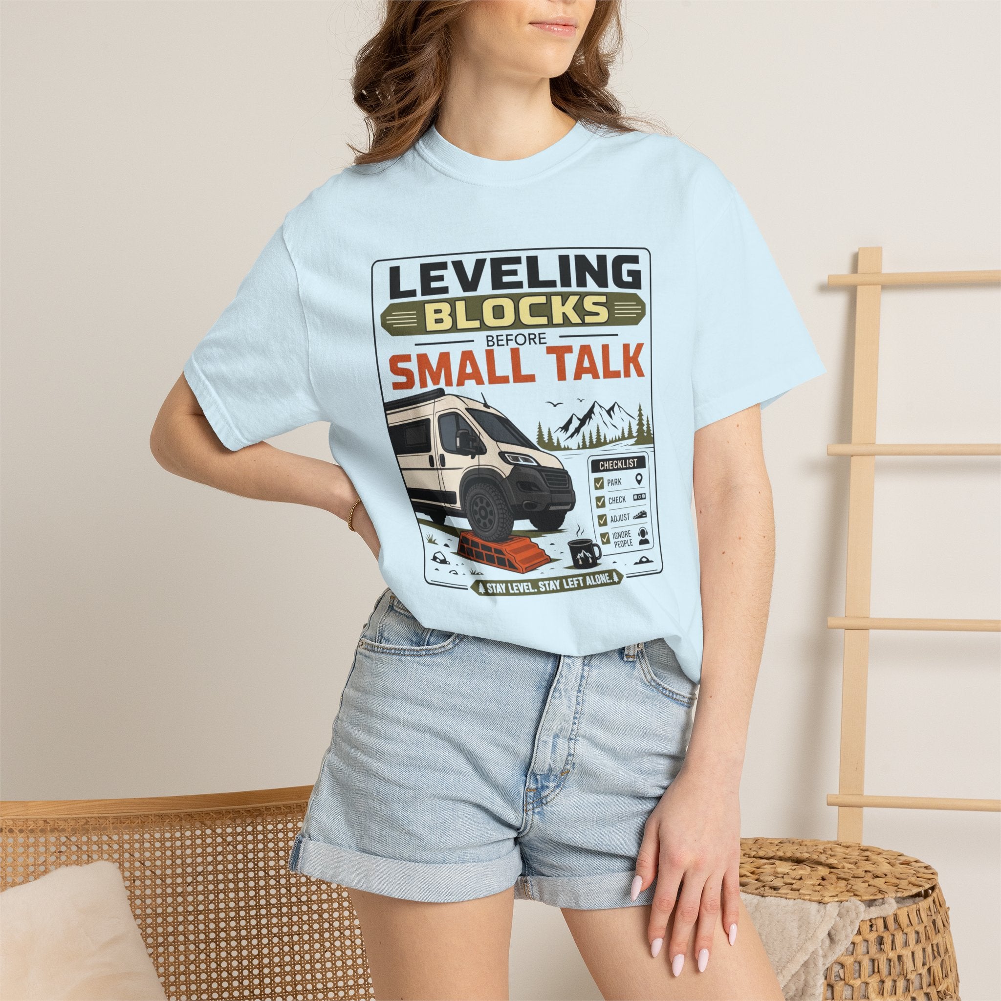 Leveling Blocks Before Small Talk - T-Shirt