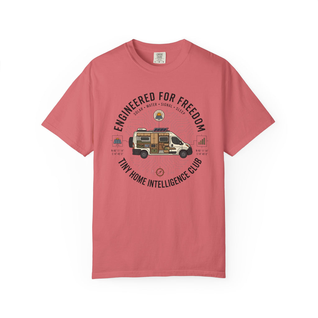 Engineered For Freedom Tiny Home Intelligence Club - T-Shirt