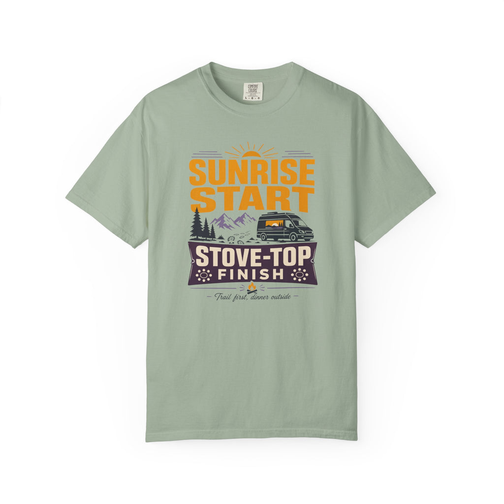 Sunrise Start Stove Top Finish - T-Shirt