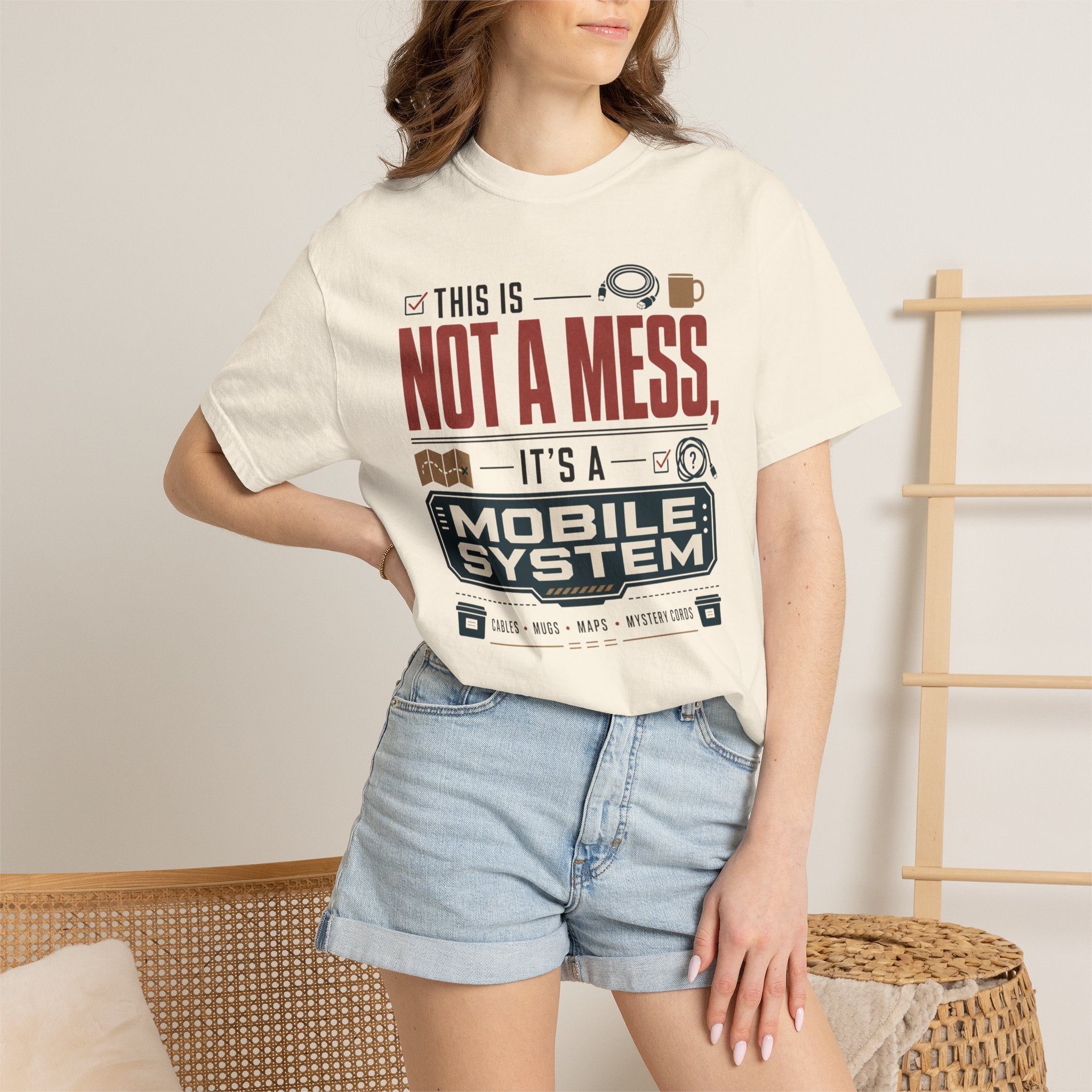 This Is Not A Mess ItS A Mobile System - T-Shirt