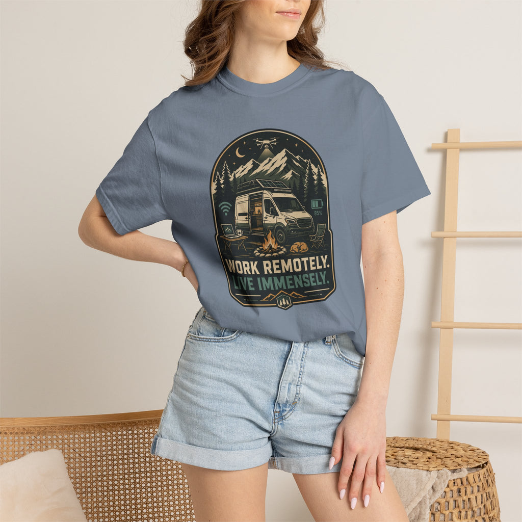 Work Remotely Live Immensely - T-Shirt