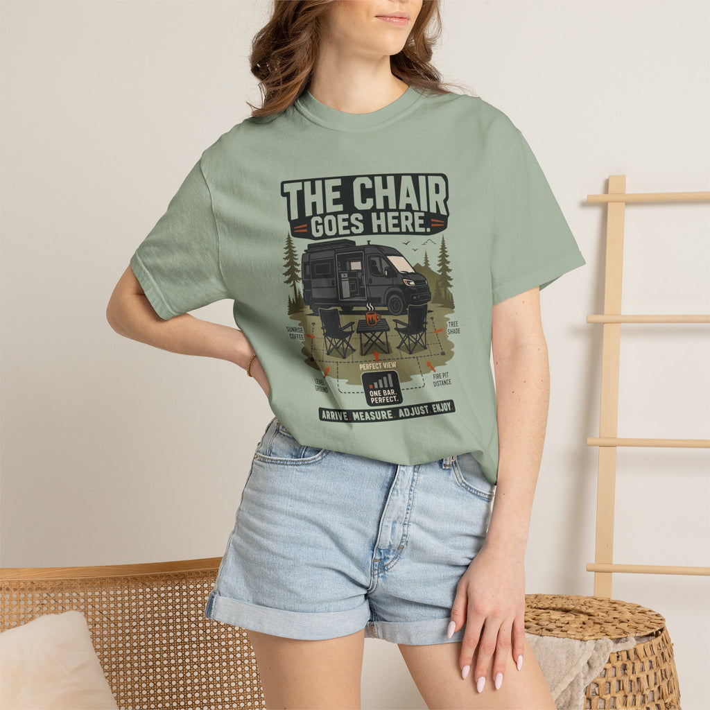 The Chair Goes Here - T-Shirt
