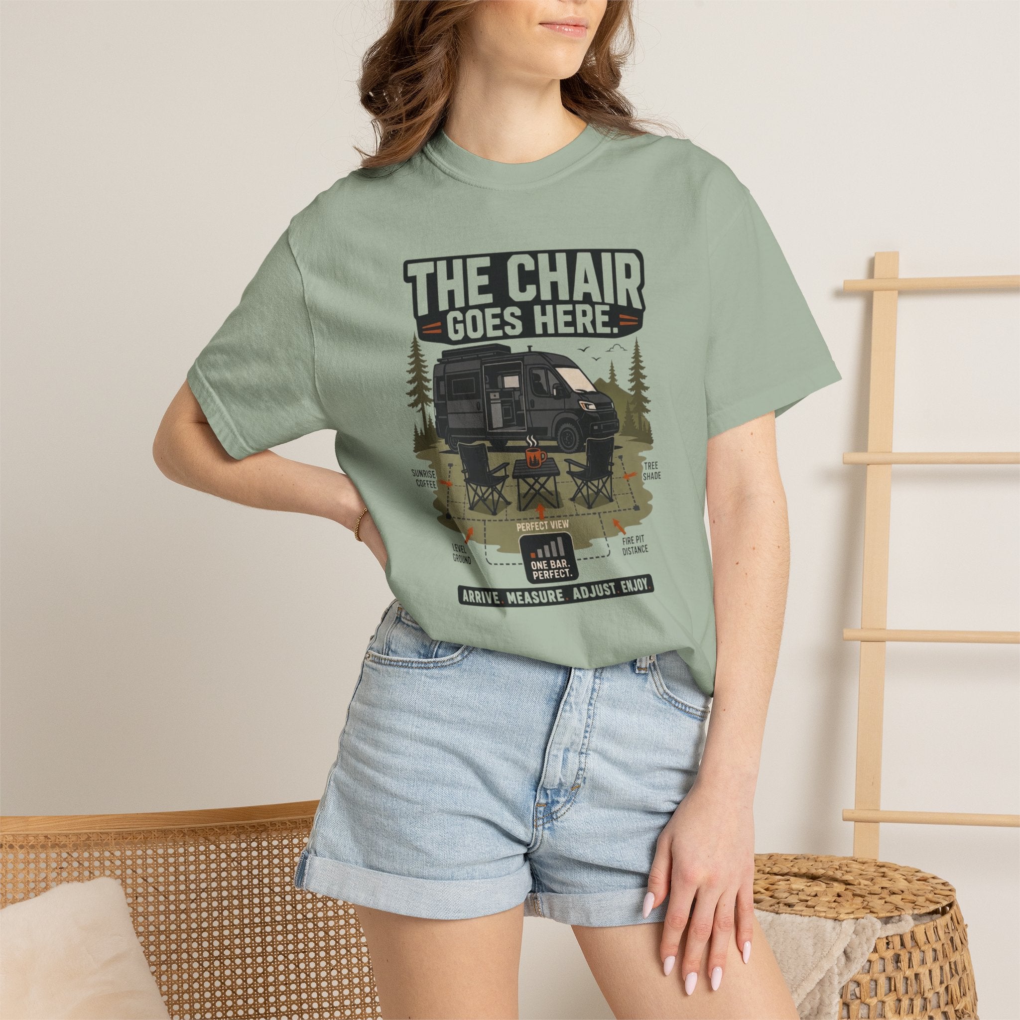 The Chair Goes Here - T-Shirt