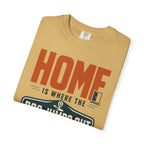 Home Is Where The Dog Jumps Out - T-Shirt