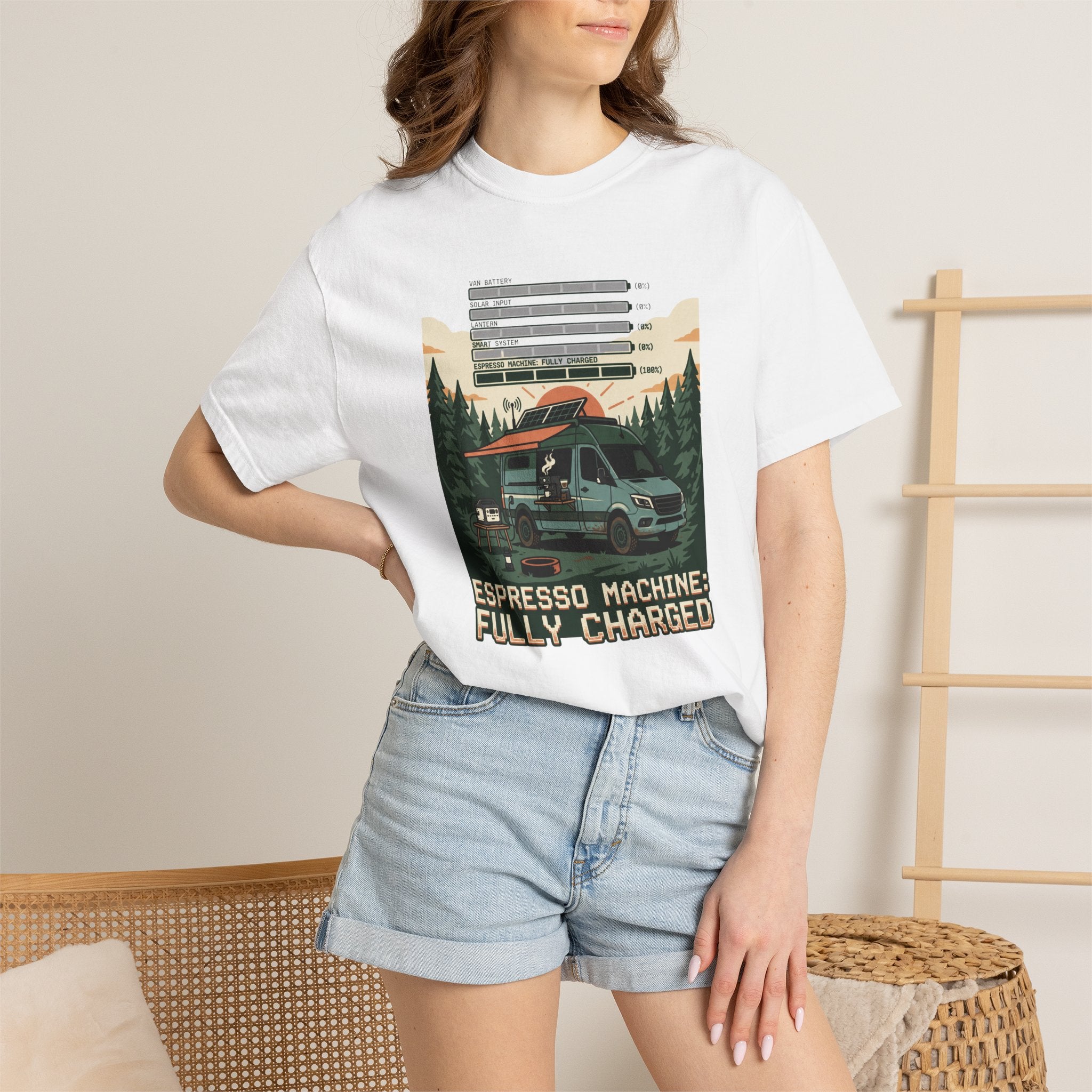 Espresso Machine Fully Charged - T-Shirt
