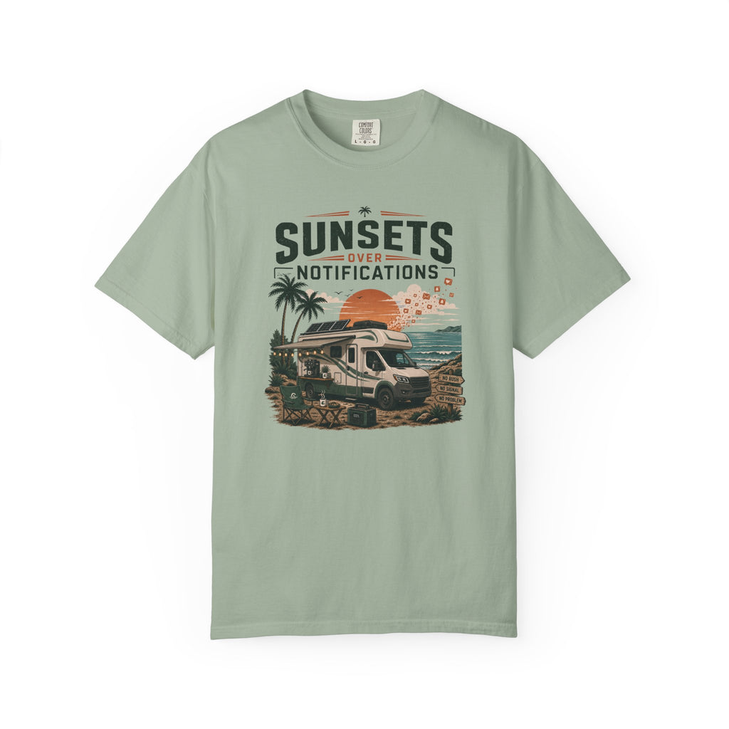 Sunsets Over Notifications - T-Shirt