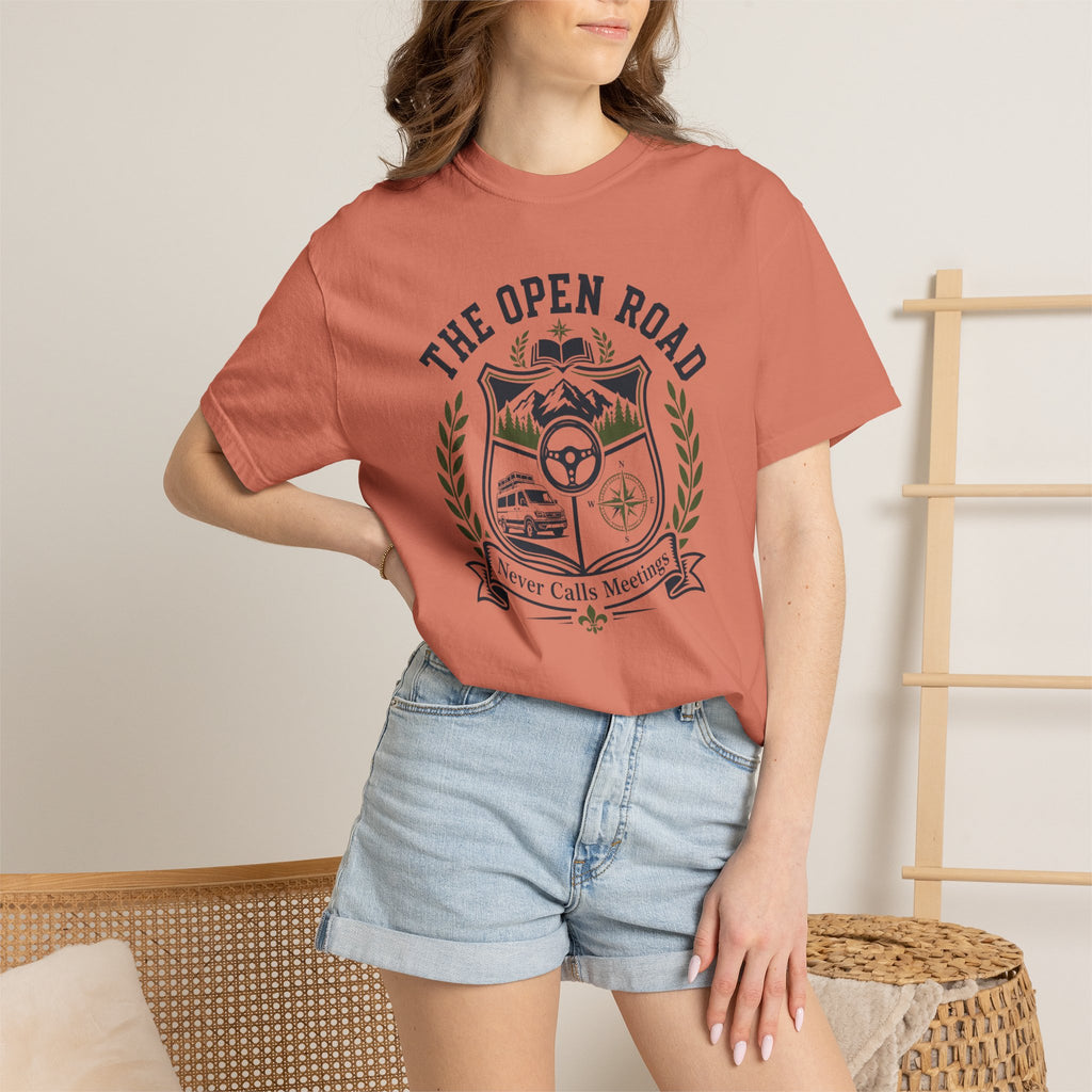 The Open Road Never Calls Meetings - T-Shirt