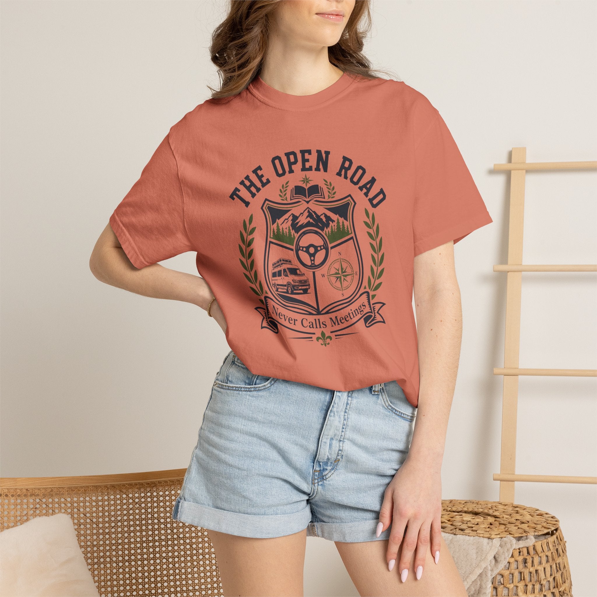 The Open Road Never Calls Meetings - T-Shirt