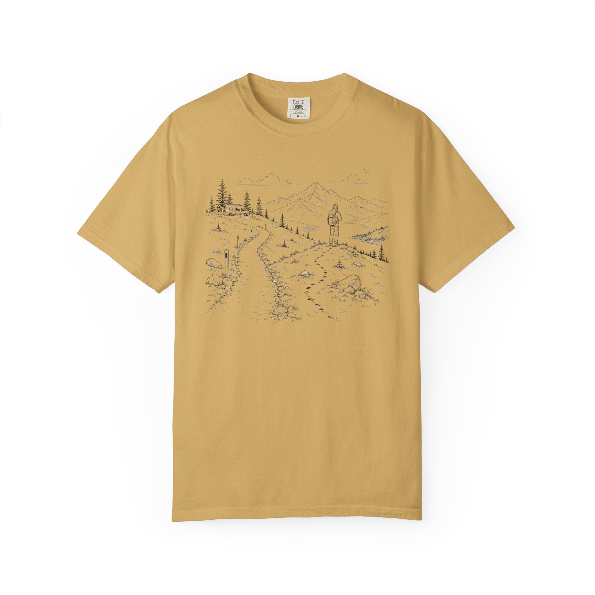 Van Parked Curiosity Kept Climbing - T-Shirt