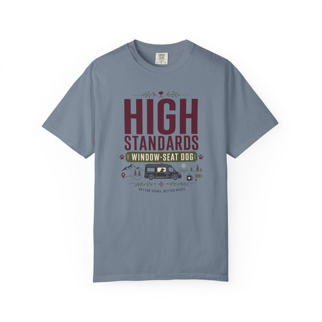 High Standards Window Seat Dog - T-Shirt