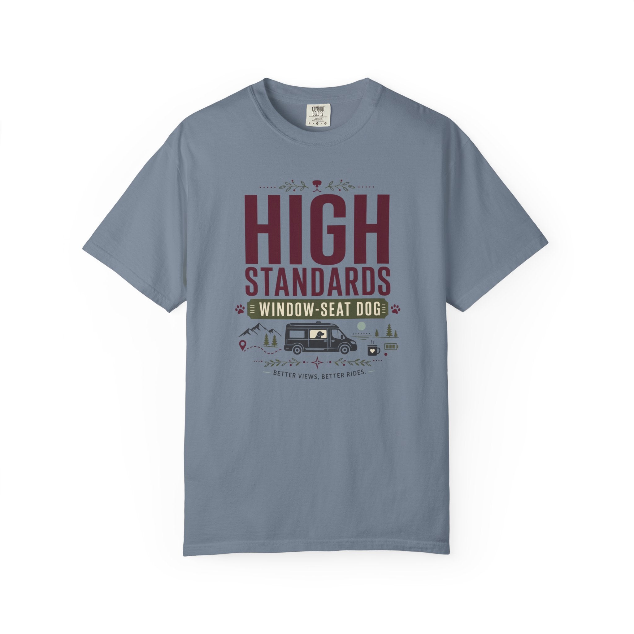 High Standards Window Seat Dog - T-Shirt