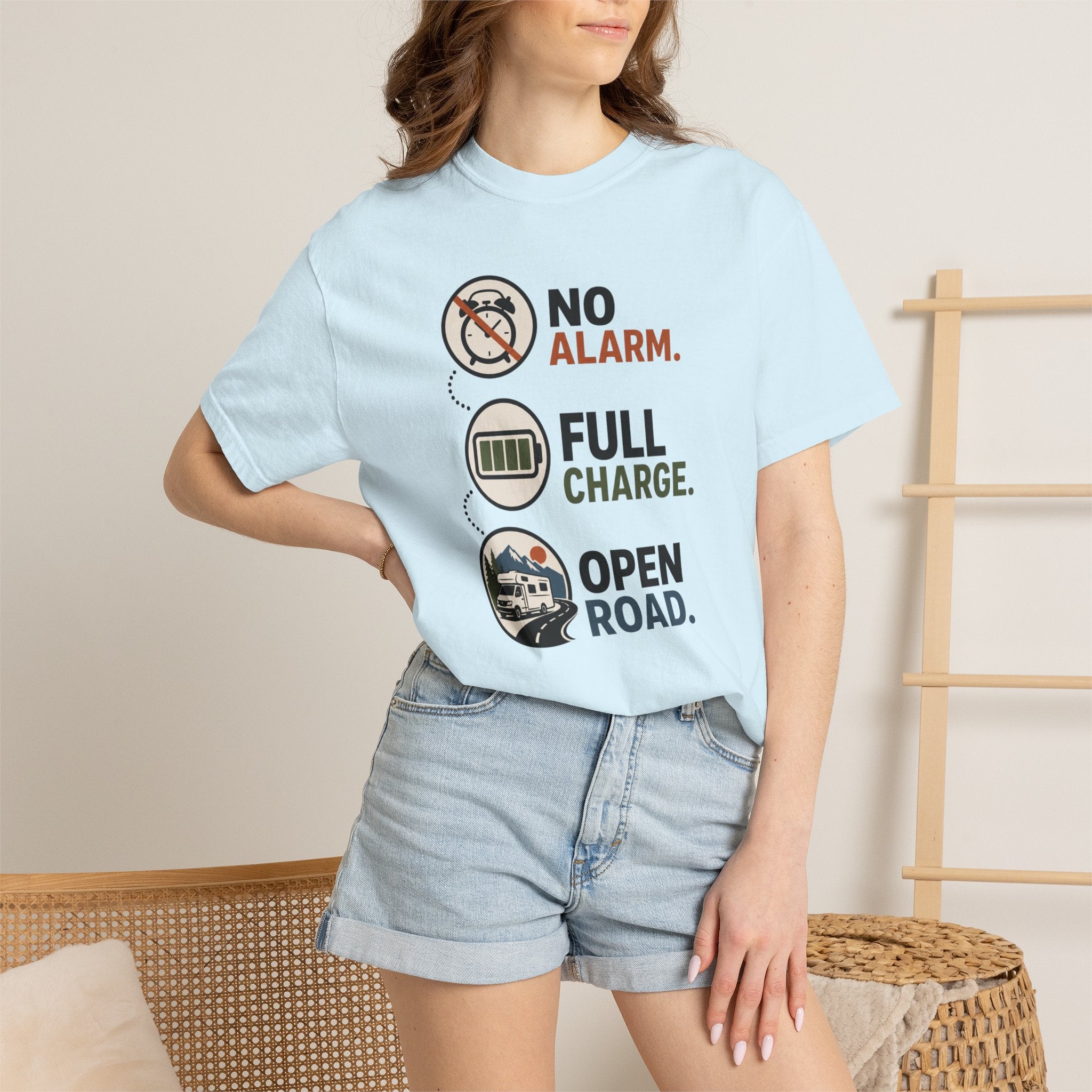 No Alarm Full Charge Open Road - T-Shirt