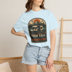 Zoom Call In The Front Mountains In The Back - T-Shirt