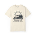 Powered By Solar And Poor Cell Service - T-Shirt