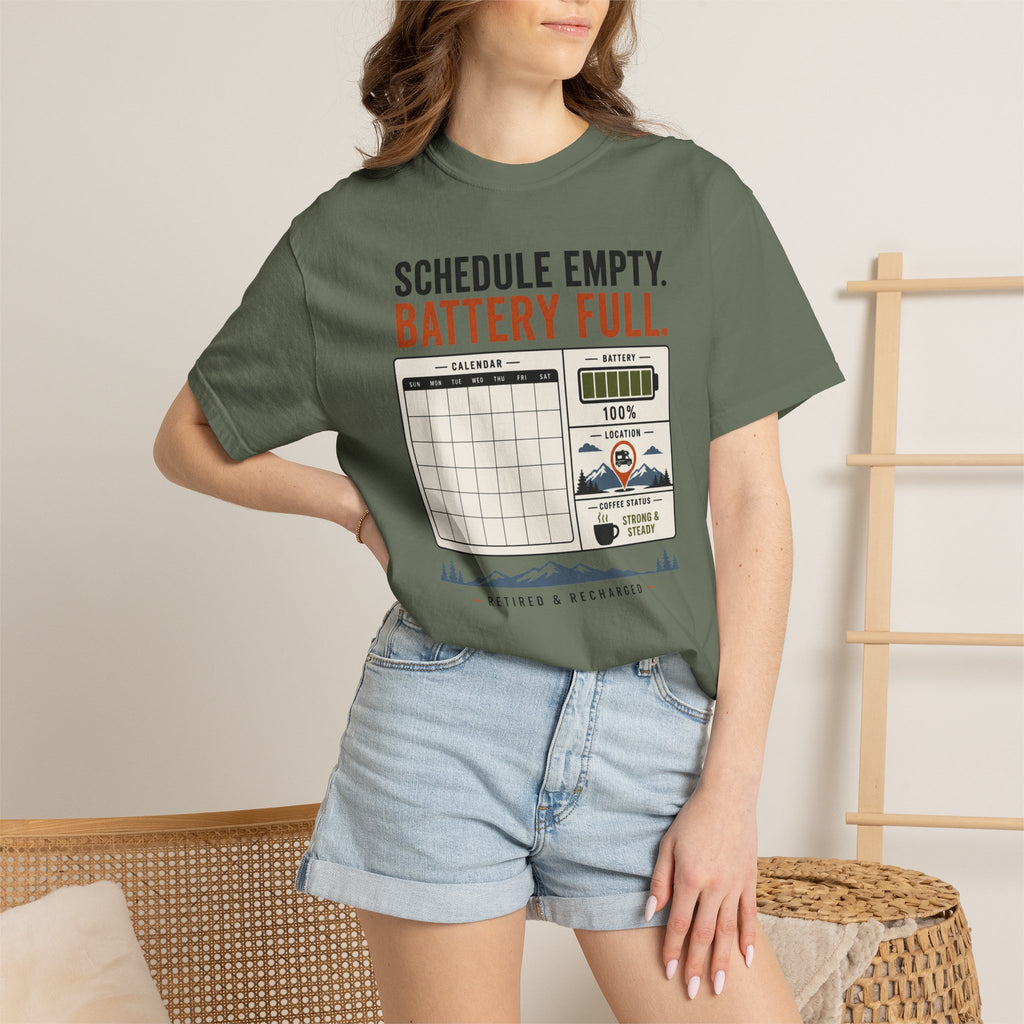 Schedule Empty Battery Full - T-Shirt