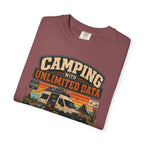 Camping With Unlimited Data and Limited Common Sense - T-Shirt