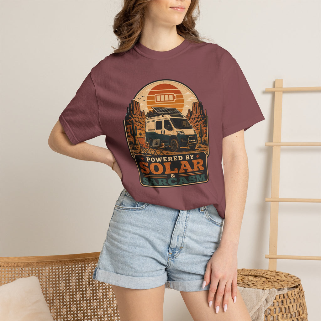Powered By Solar and Sarcasm - T-Shirt
