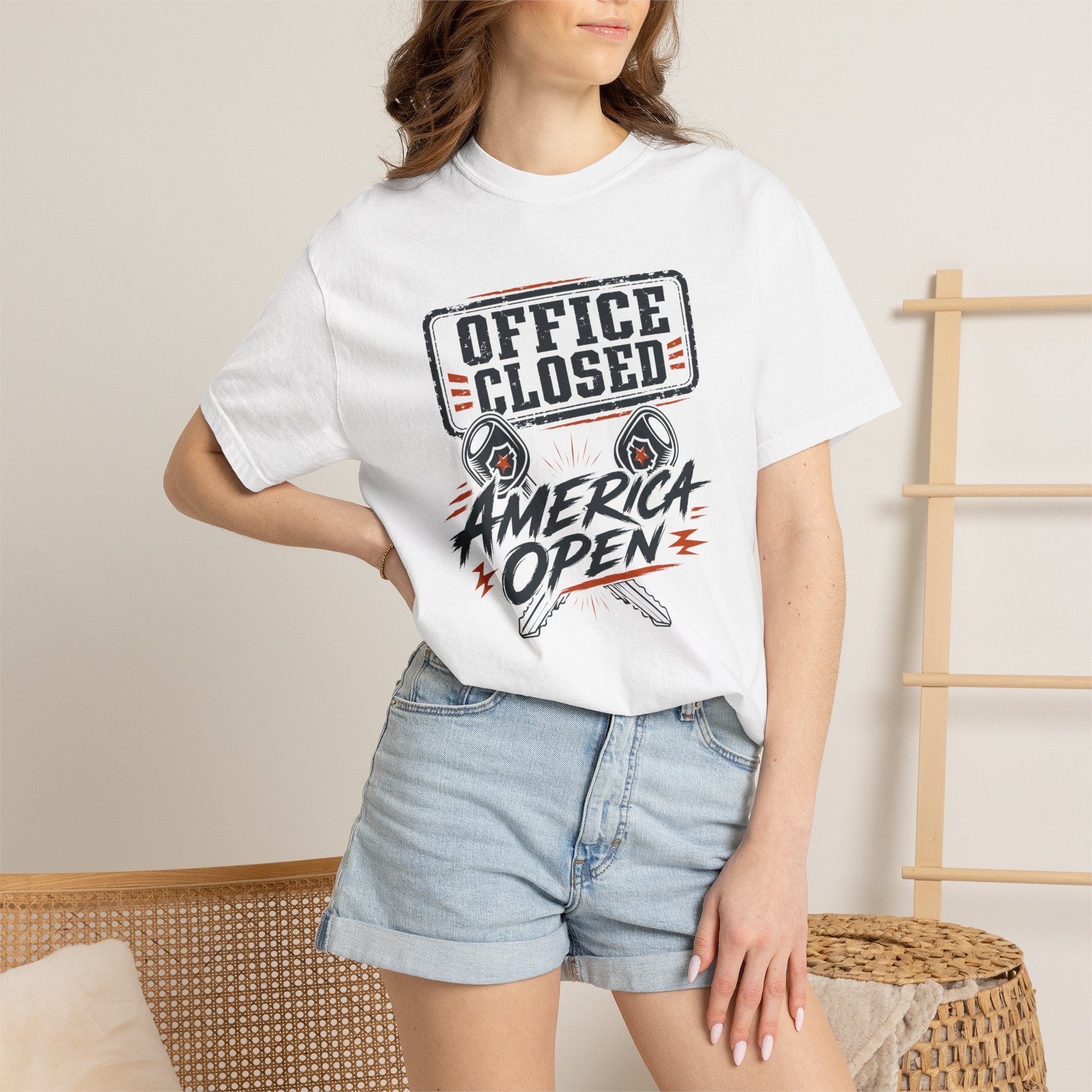 Office Closed America Open - T-Shirt