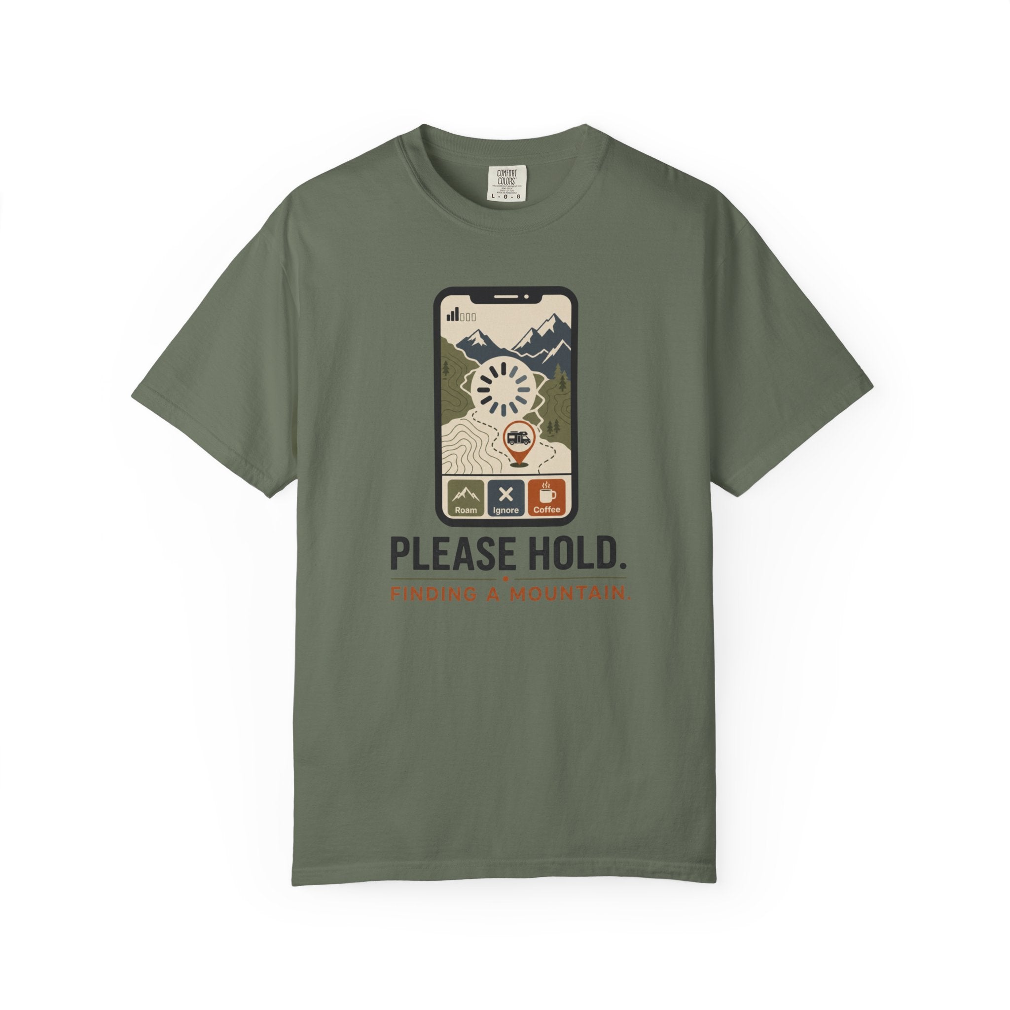 Please Hold Finding A Mountain - T-Shirt