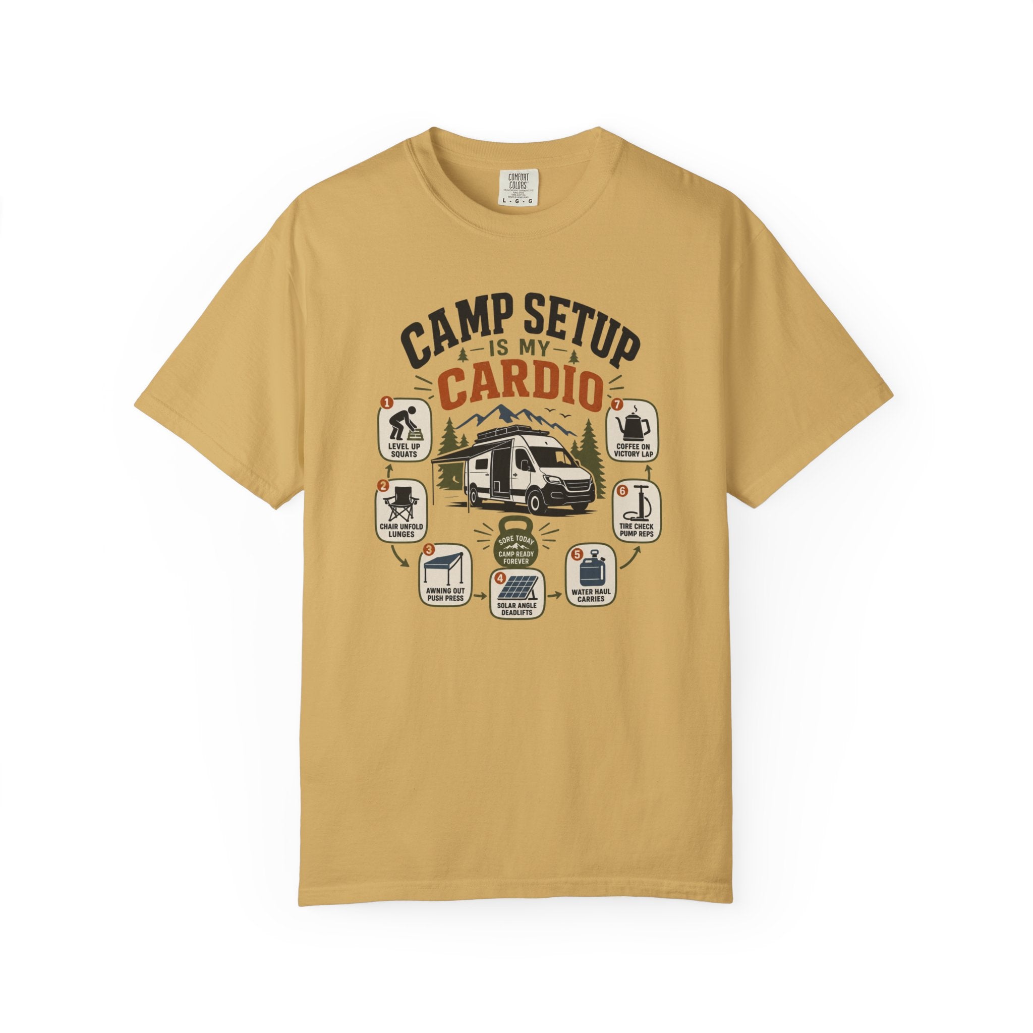 Camp Setup Is My Cardio - T-Shirt