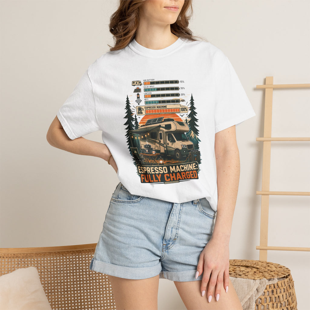 Espresso Machine Fully Charged - T-Shirt