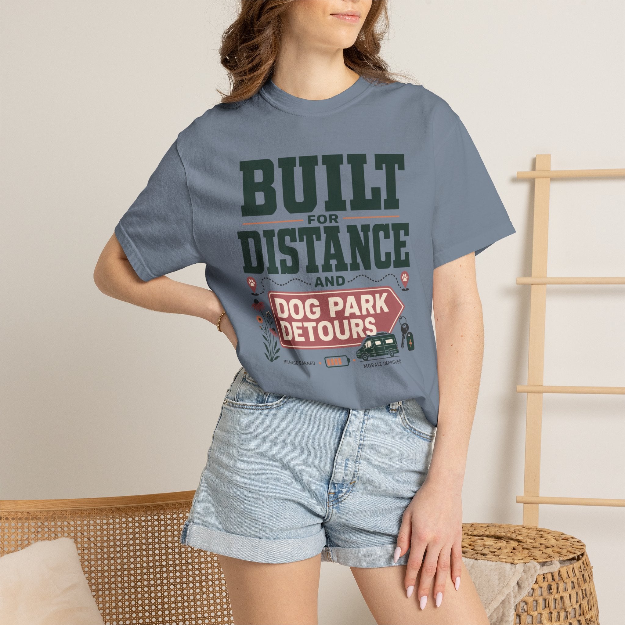 Built For Distance And Dog Park Detours - T-Shirt