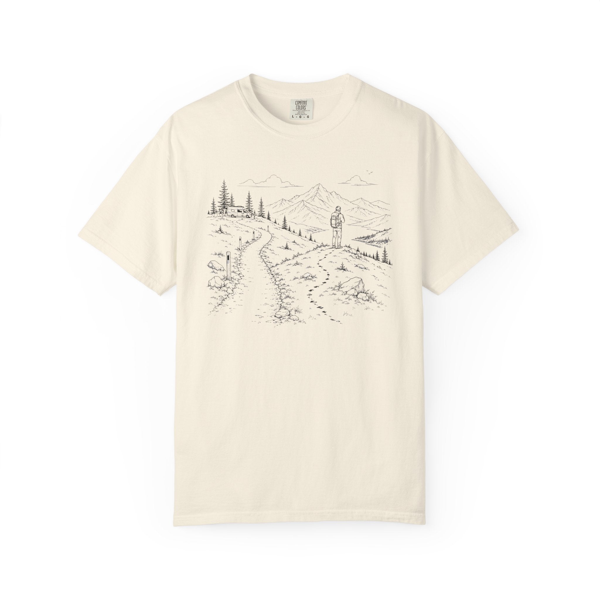 Van Parked Curiosity Kept Climbing - T-Shirt