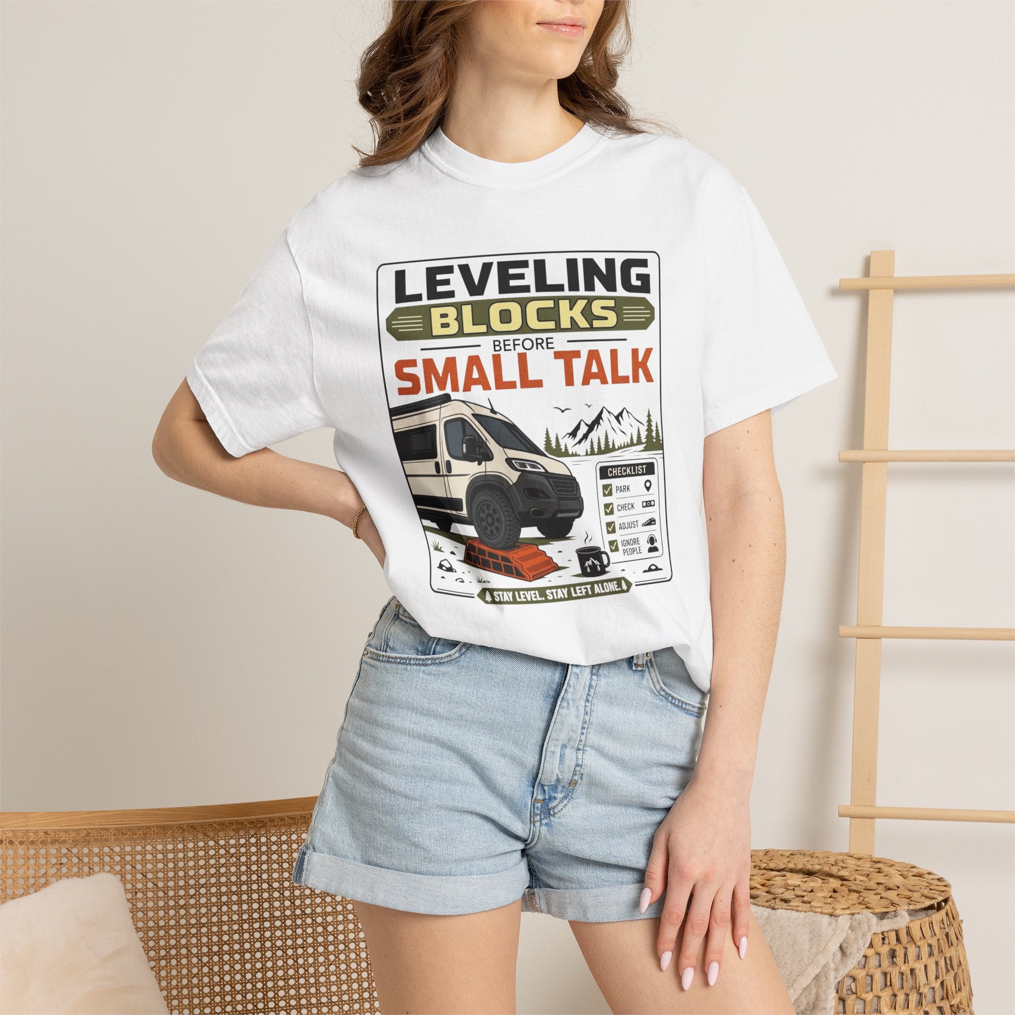 Leveling Blocks Before Small Talk - T-Shirt