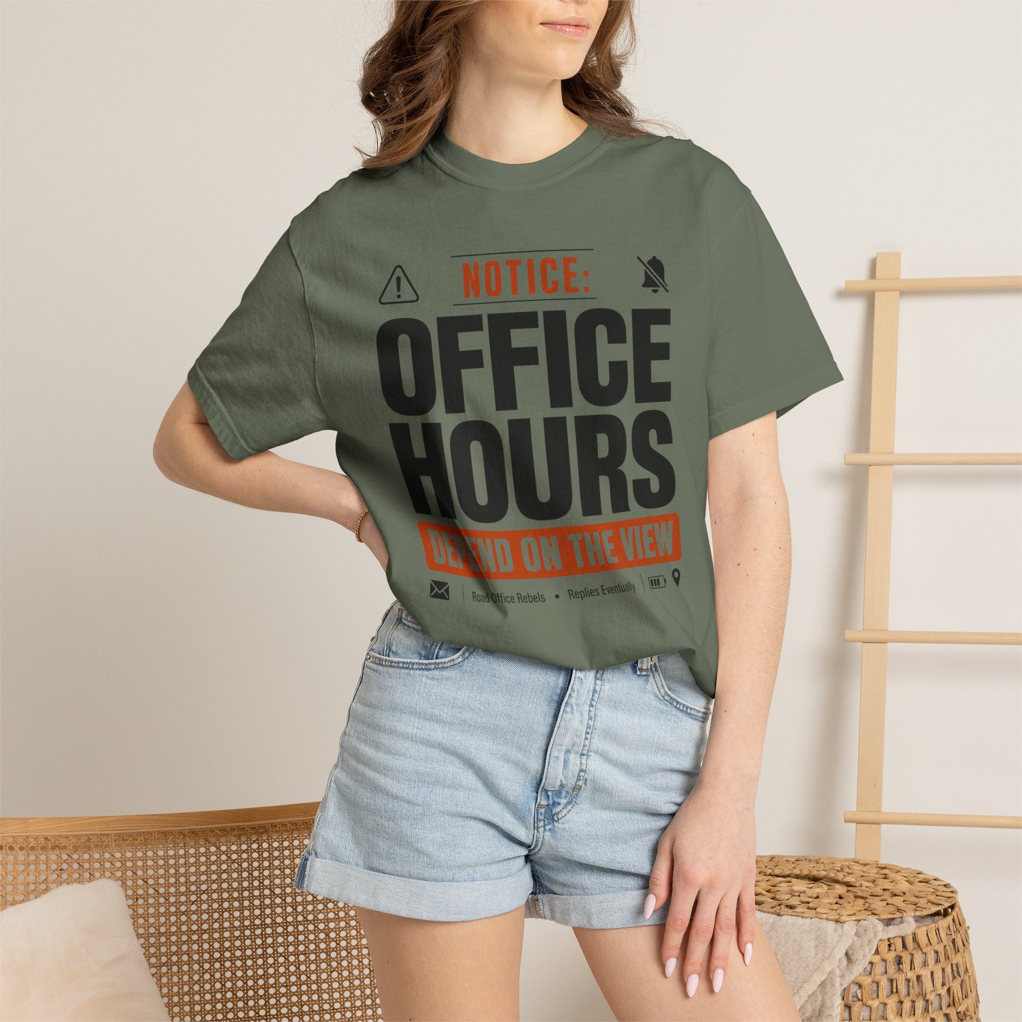 Notice Office Hours Depend On The View - T-Shirt