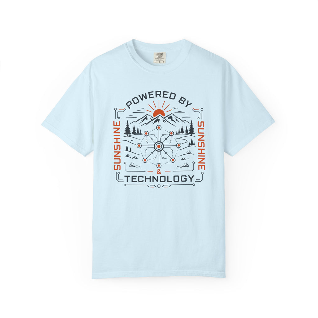 Powered By Sunshine And Technology - T-Shirt