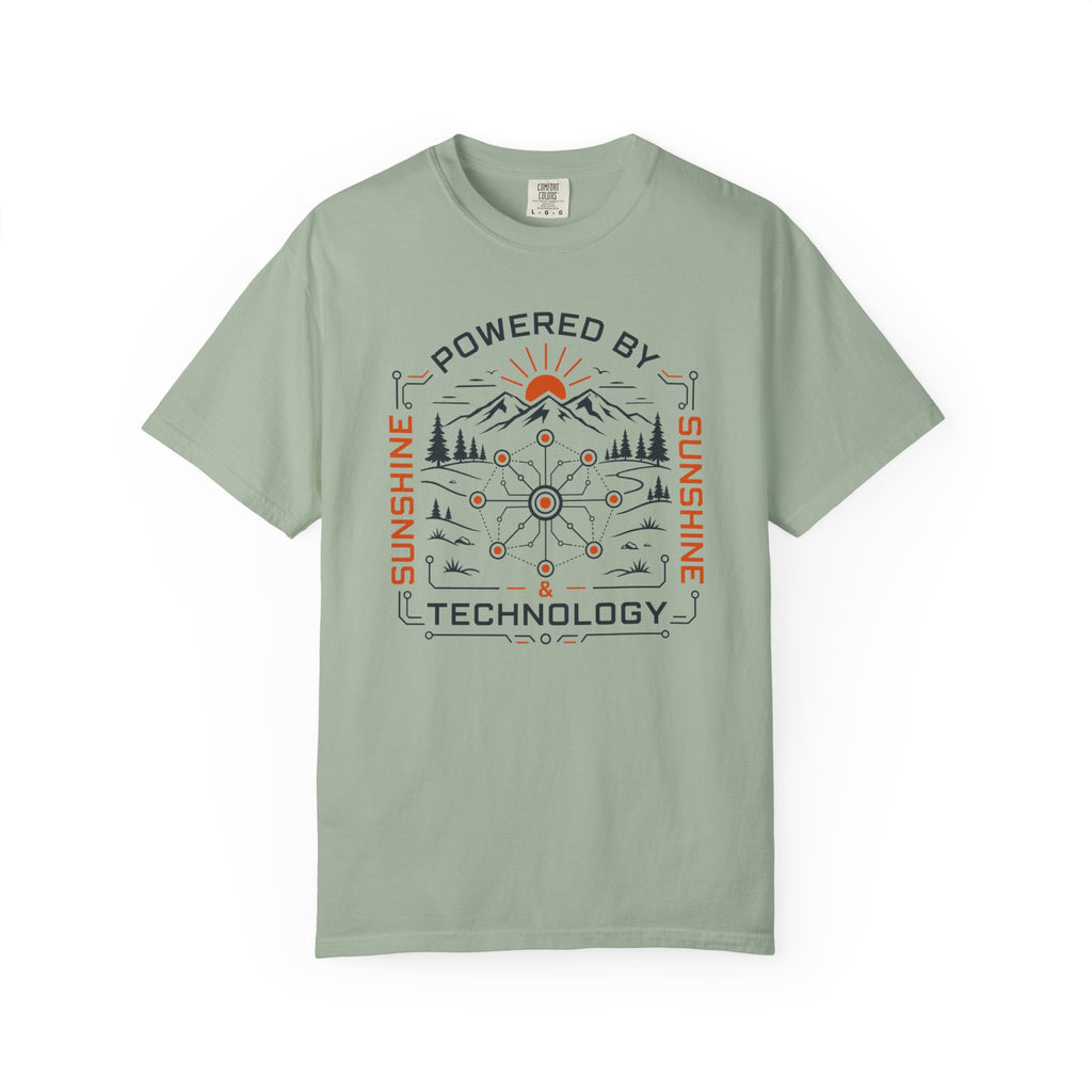 Powered By Sunshine And Technology - T-Shirt
