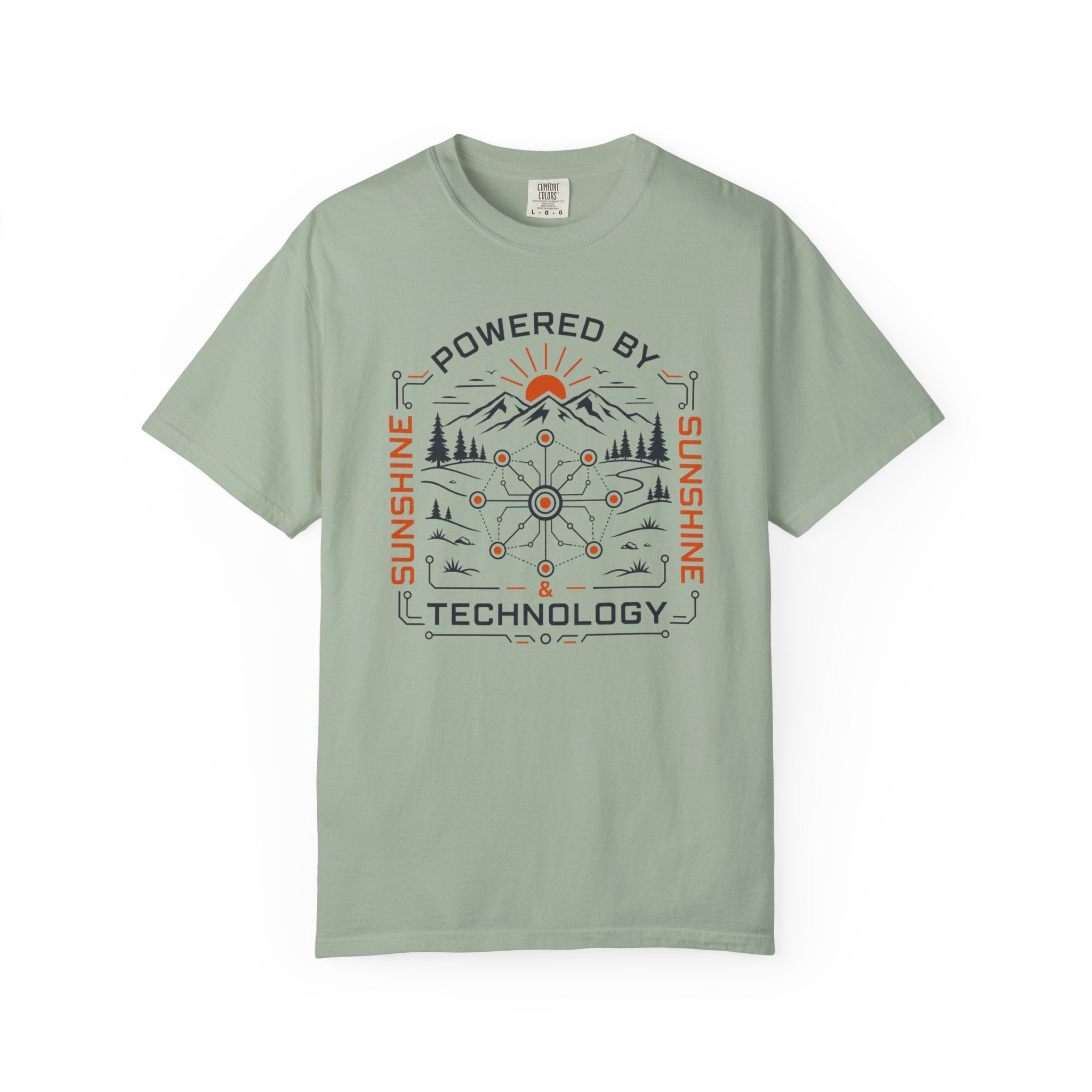 Powered By Sunshine And Technology - T-Shirt