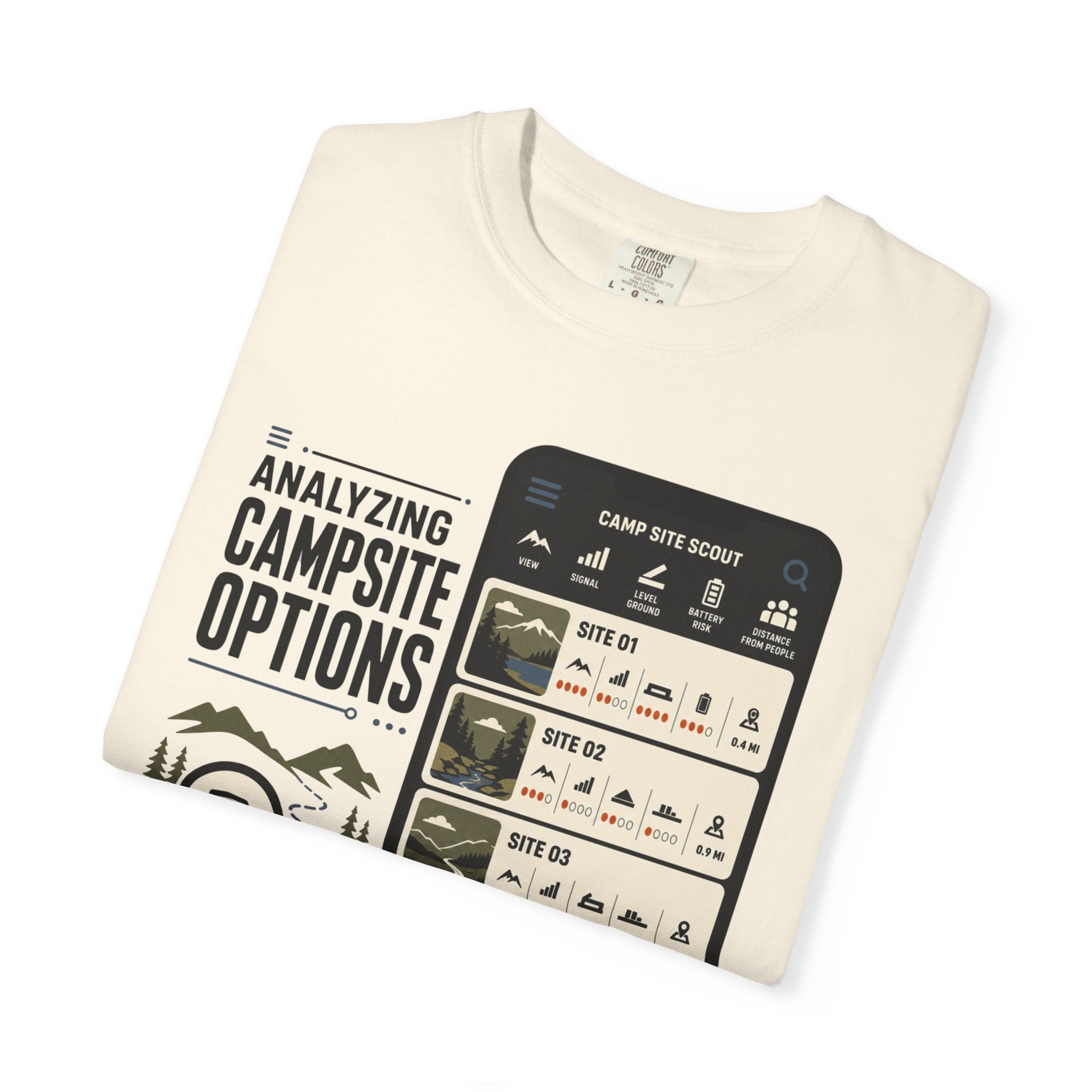 Analyzing Campsite Options - T-Shirt
