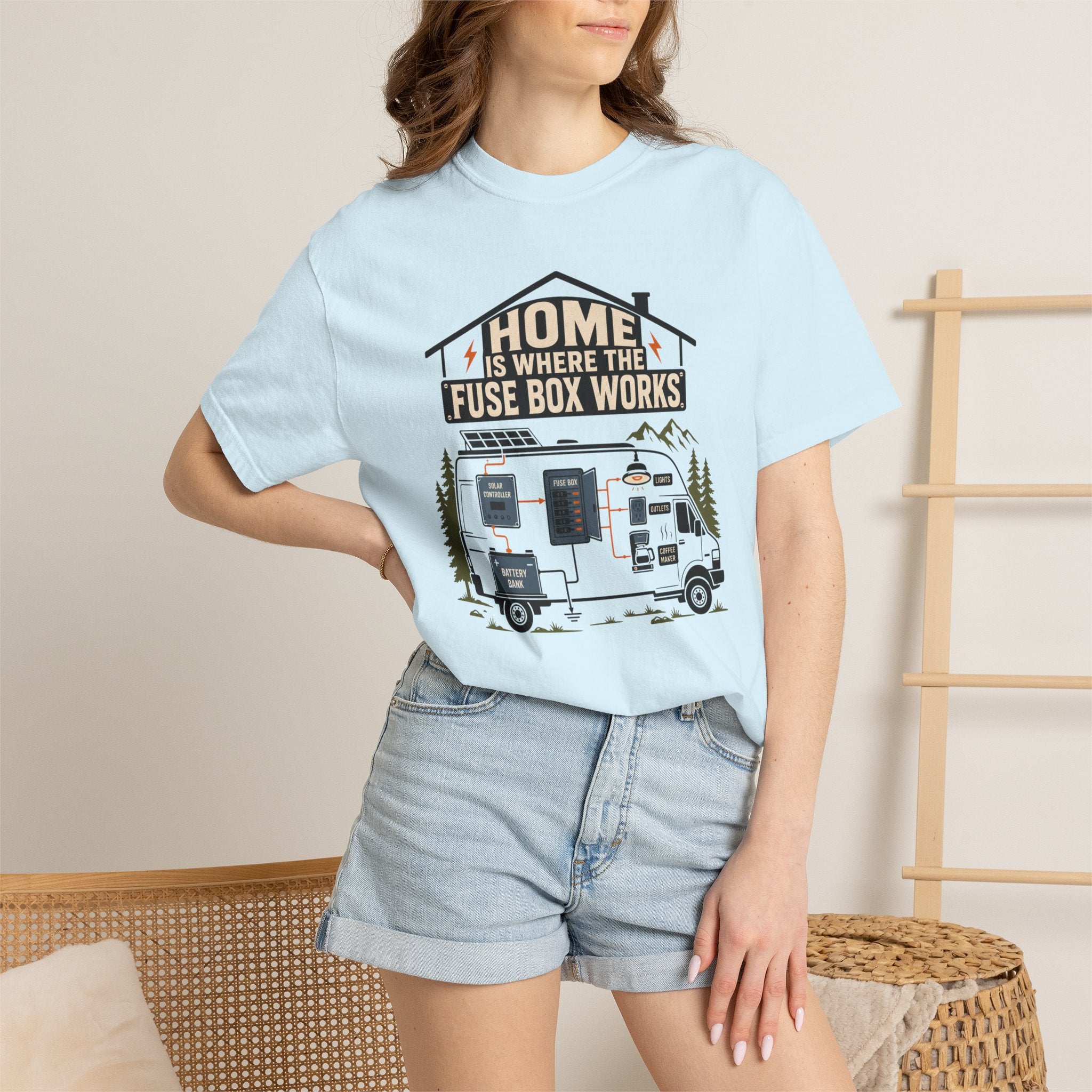 Home Is Where The Fuse Box Works - T-Shirt