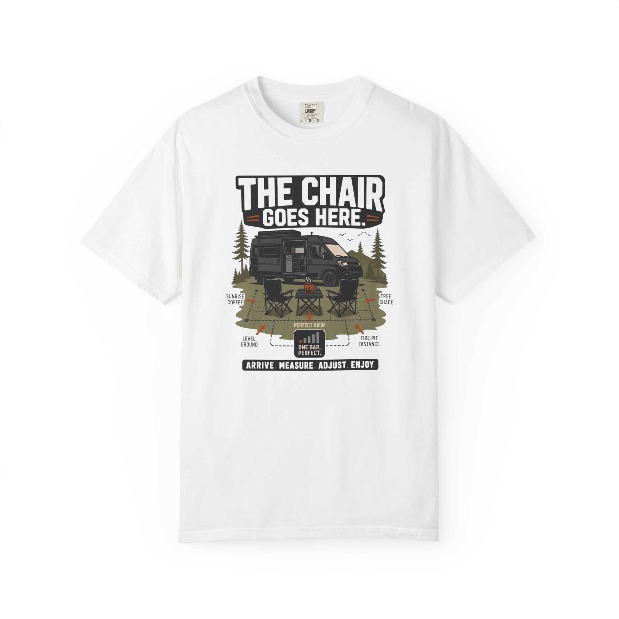 The Chair Goes Here - T-Shirt