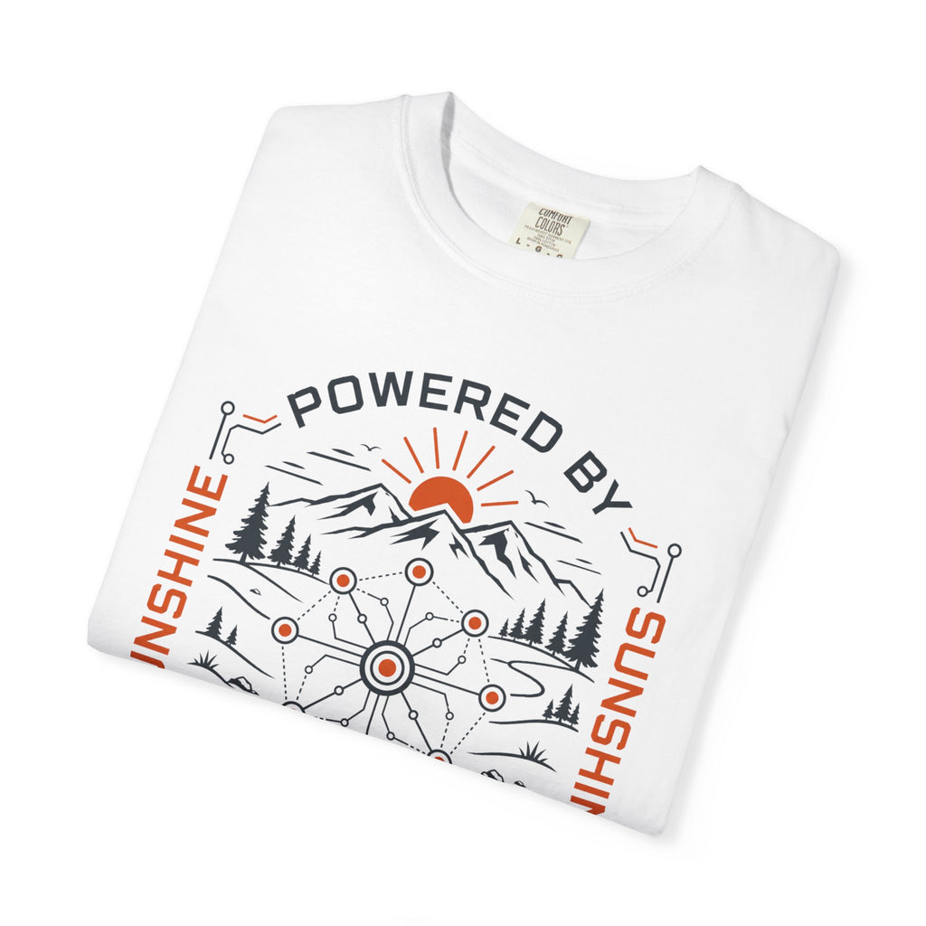 Powered By Sunshine And Technology - T-Shirt