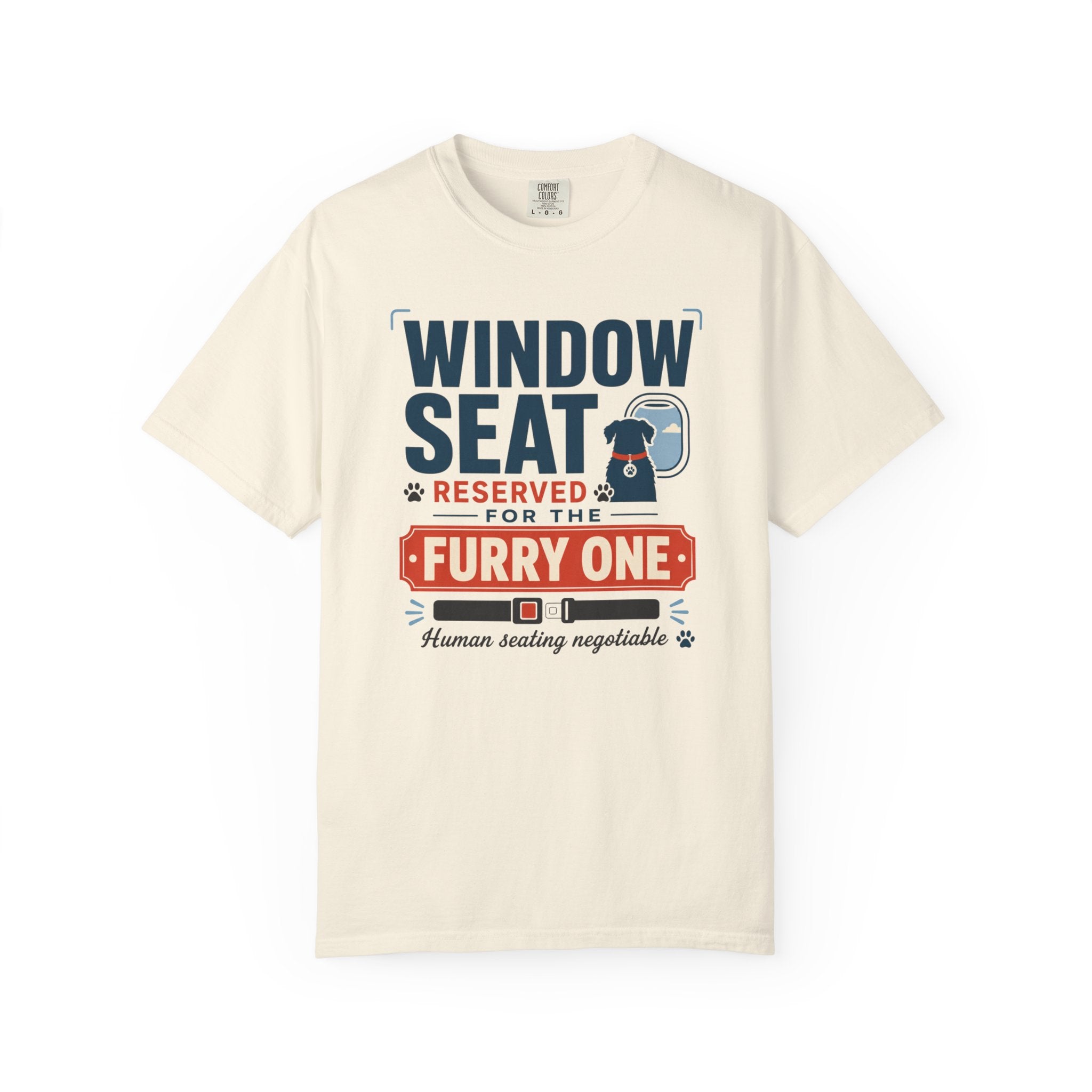 Window Seat Reserved For The Furry One - T-Shirt