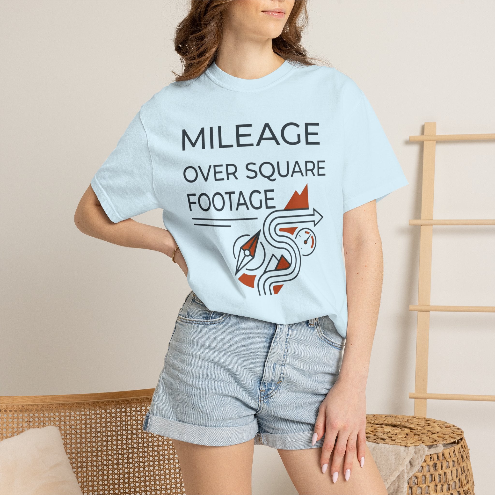Mileage Over Square Footage - T-Shirt