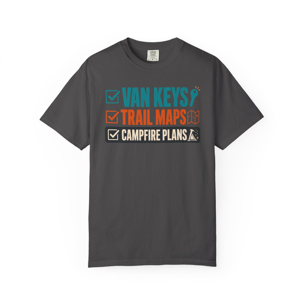 Van Keys Trail Maps Campfire Plans - T-Shirt